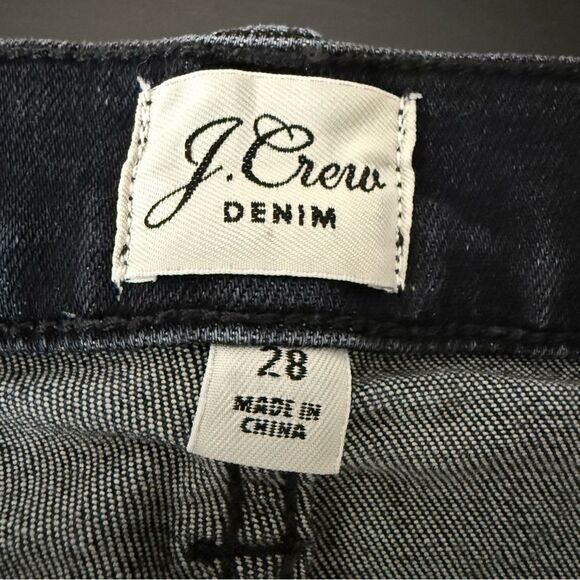 J Crew 9" High Rise Toothpick Jeans Womens Size 28 Dark Wash Denim Stretch - Picture 7 of 14